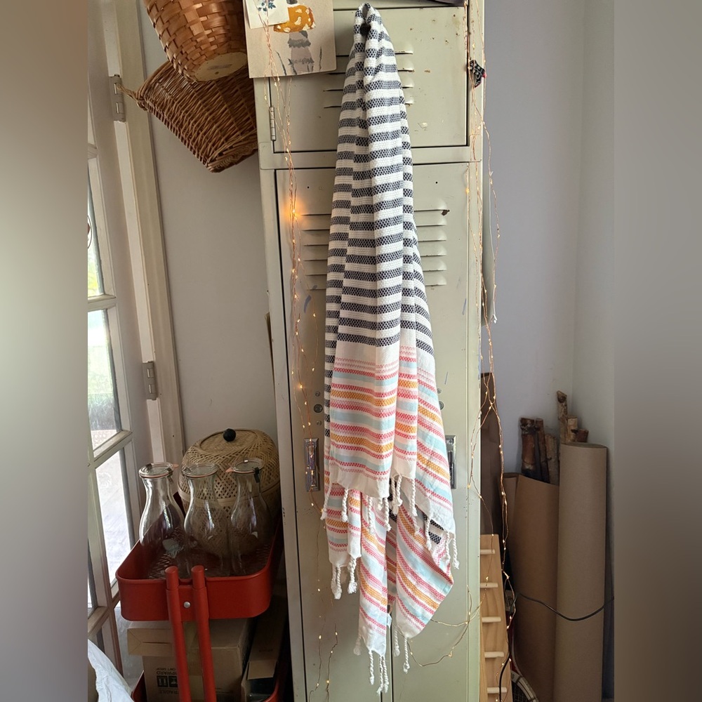 Aerie Multicolored Tassel Beach Blanket